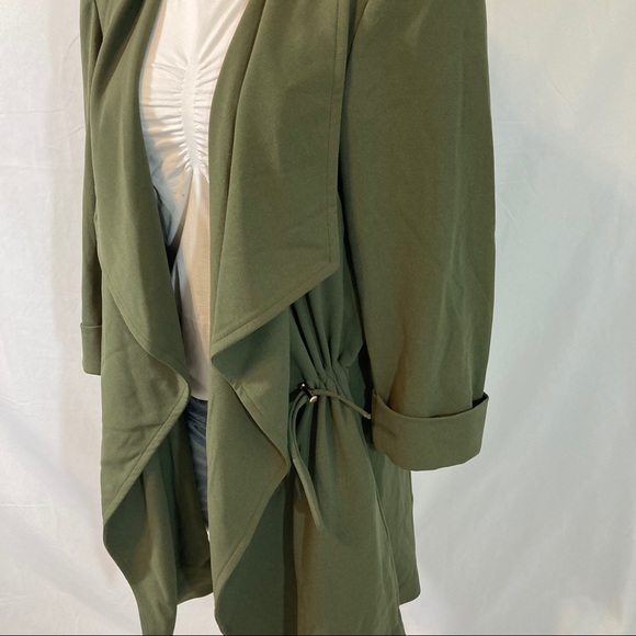 Anne Klein open long cardigan olive NWT - Picture 5 of 8